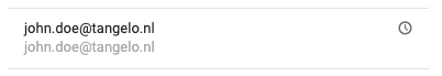 Clock icon in user list