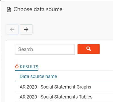 Select data source