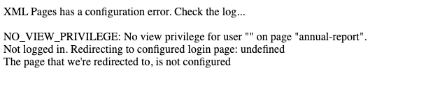 PUBLIC mode error message