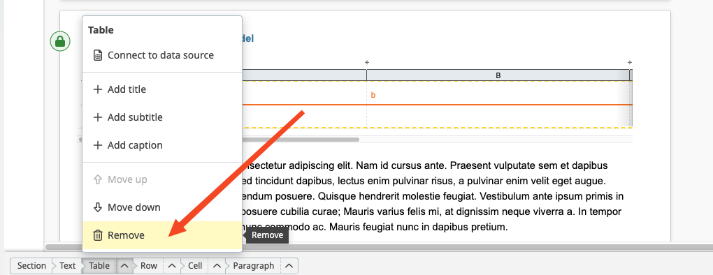 Remove the original element